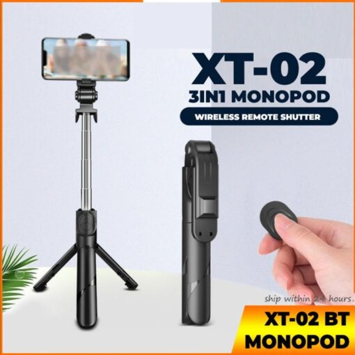 XT02 Wireless Bluetooth Selfie Stick